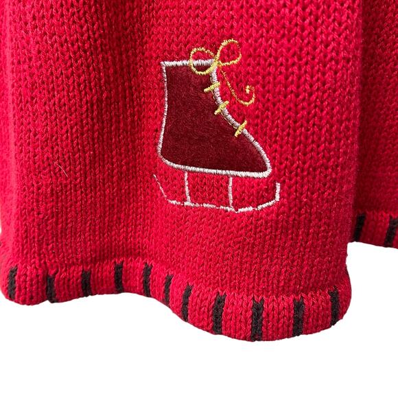 VINTAGE 90s Holiday Editions Country Christmas Ugly Christmas Sweater Vest Sz XL - Picture 3 of 5